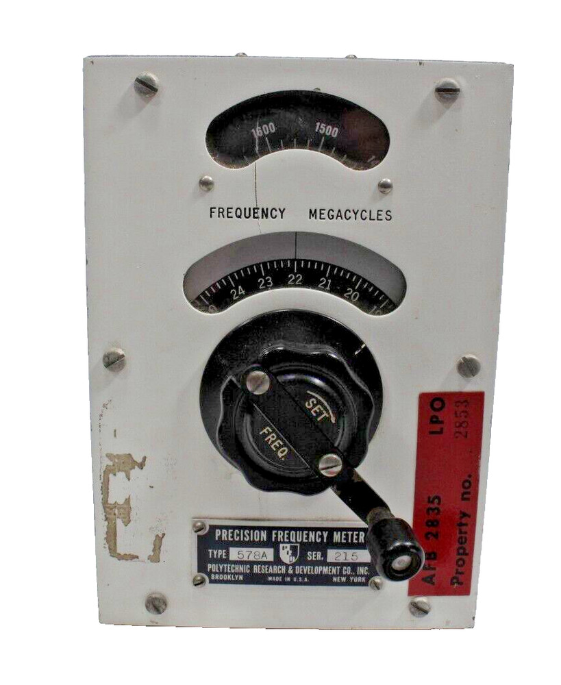 Polytechnic Research & Development Precision Frequency Meter 578A EL4017