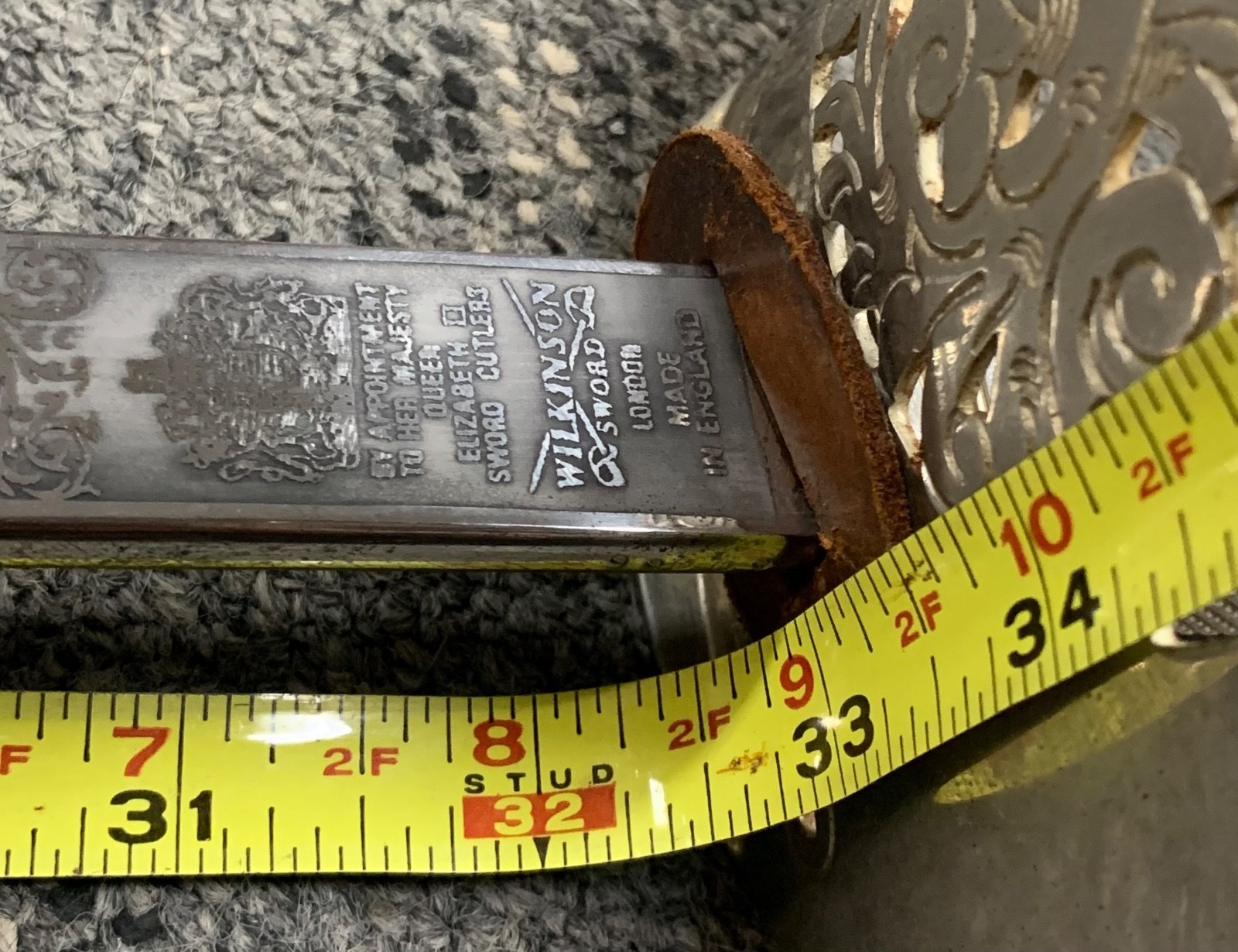 WILKINSON COLDSTREAM GUARDS SWORD & SCABBARD APPOINTMENT QUEEN ELIZABETH II