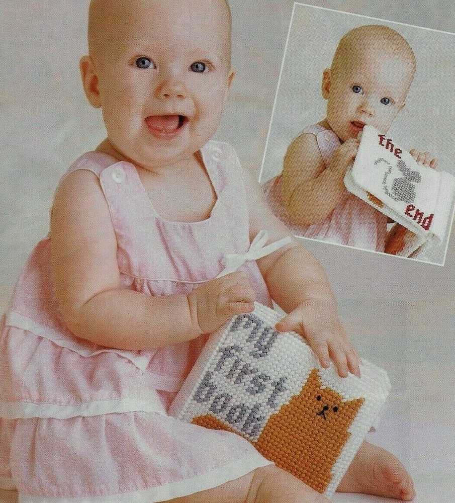 MY FIRST BOOK LEARN WITH PICTURES PLASTIC CANVAS PATTERN INSTRUCTIONS