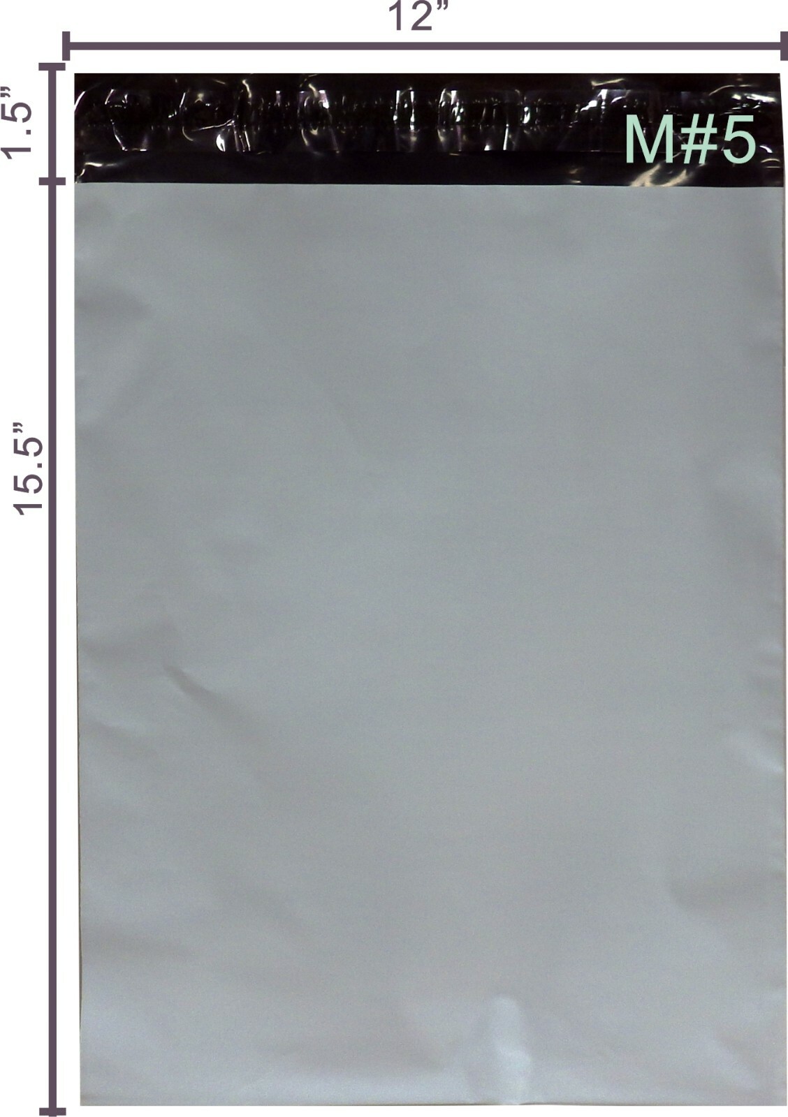 12X15.5 #M5-100 WHITE POLY MAILERS SHIPPING ENVELOPES PLASTIC BAGS