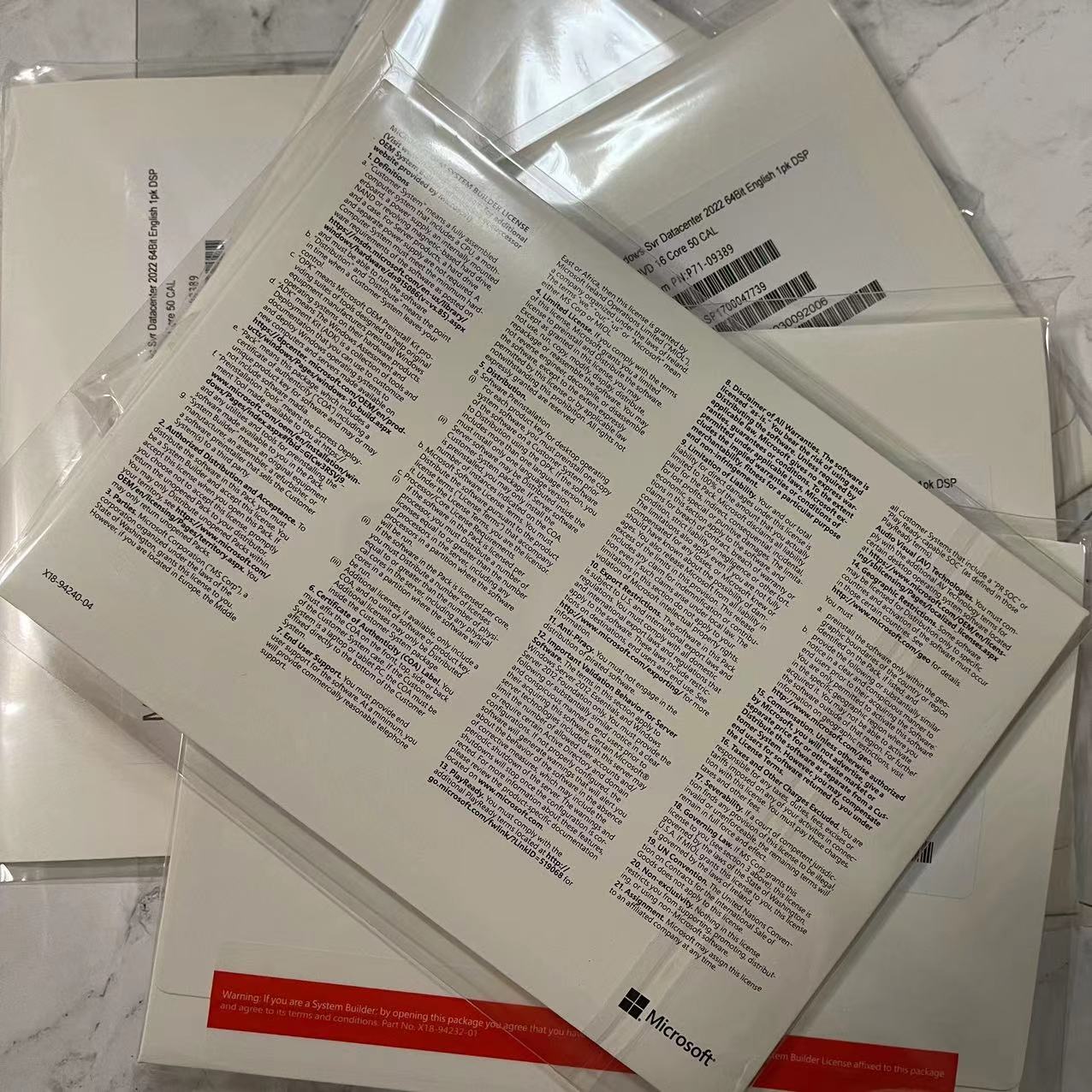 Microsoft Windows Server 2022 Datacenter 16 Core + 50 CALs (New Factory Sealed)