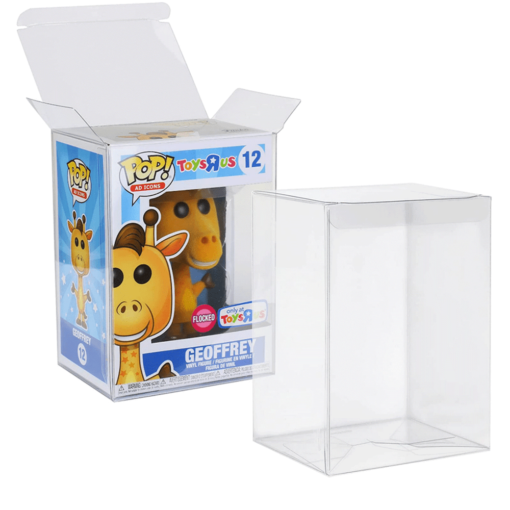 10x Pop Protector Case for 4'' Funko Pop Figures Plastic Display Box Locking Tab