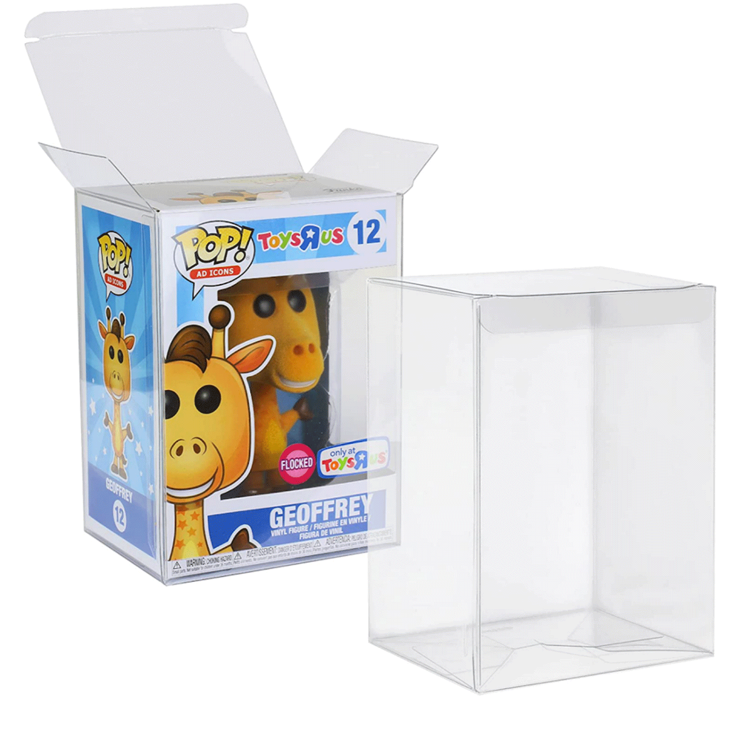 Lot 5 20 50 100 Pop Protector Cases (0.4mm) for 4" Funko POP! Vinyl Figures Box
