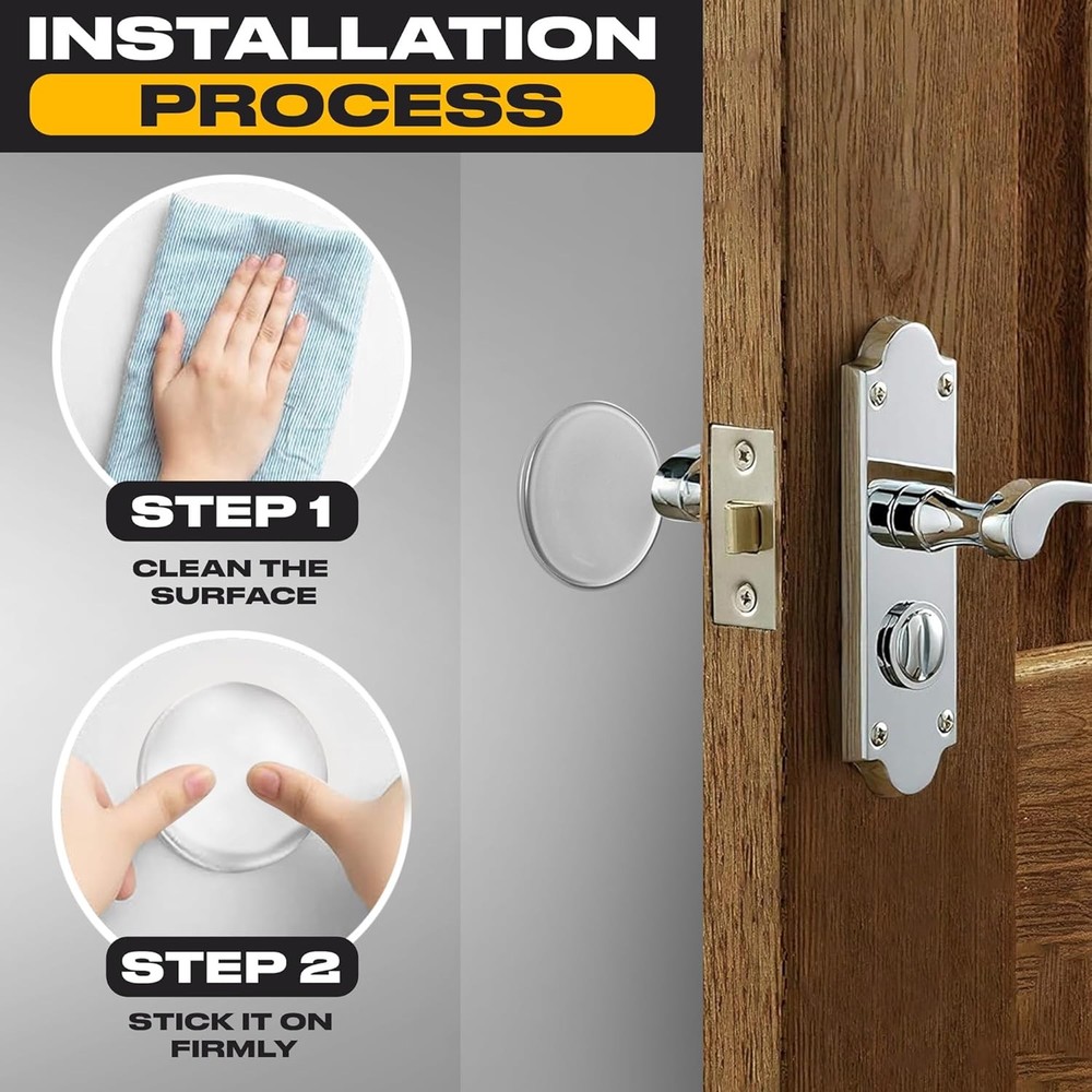 Clear Door Stoppers X-Large 5" (3 PCS) - PCS),