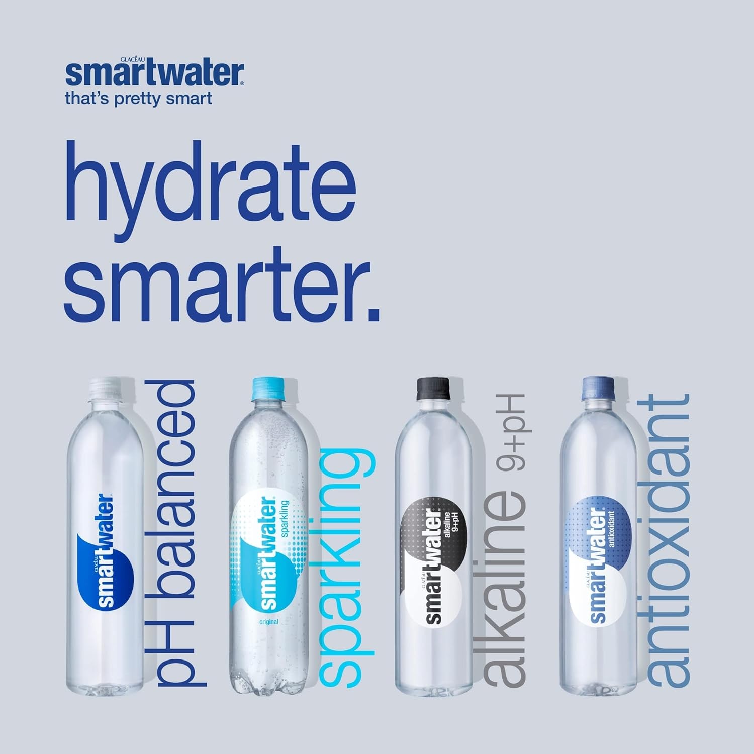 Smartwater 16.9 Fl Oz Pack of 6 Vapor Distilled Premium Bottled Water