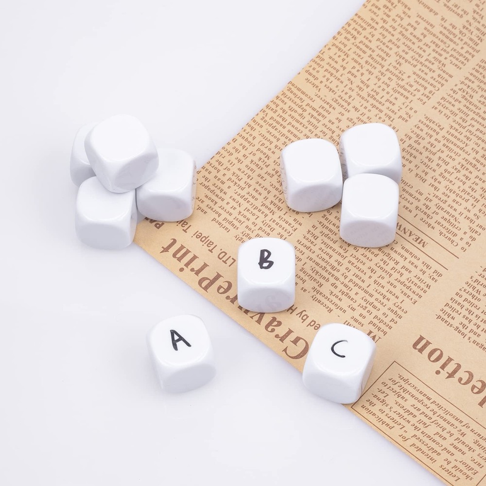 22MM Rounded Blank Six Sided Dice Teaching Created Sesources Game Teaching Pl...
