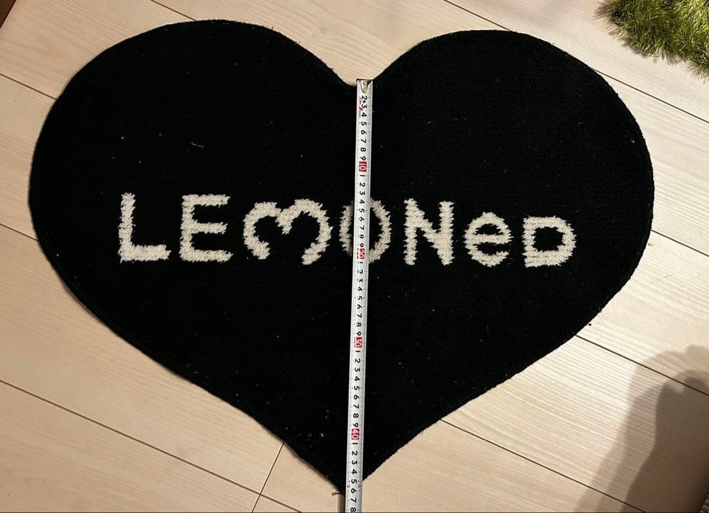lemoned floor mat black