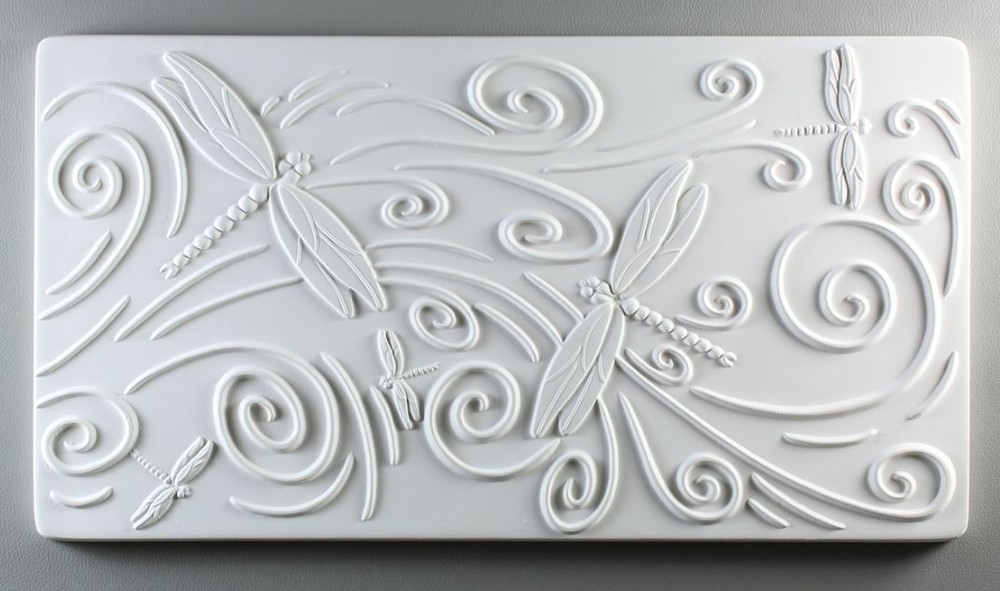 Dragonfly Texture Tile Mold - Glass Fusing