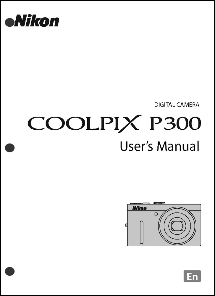 Nikon CoolPix P300  Digital Camera User Guide Instruction  Manual