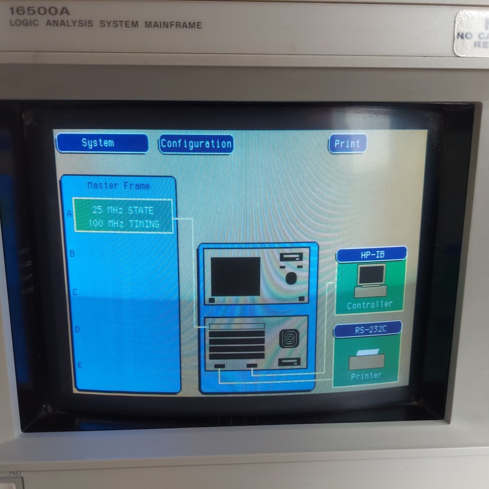 Hewlett Packard HP 16500A Logic Analysis System w/ 16510A Module