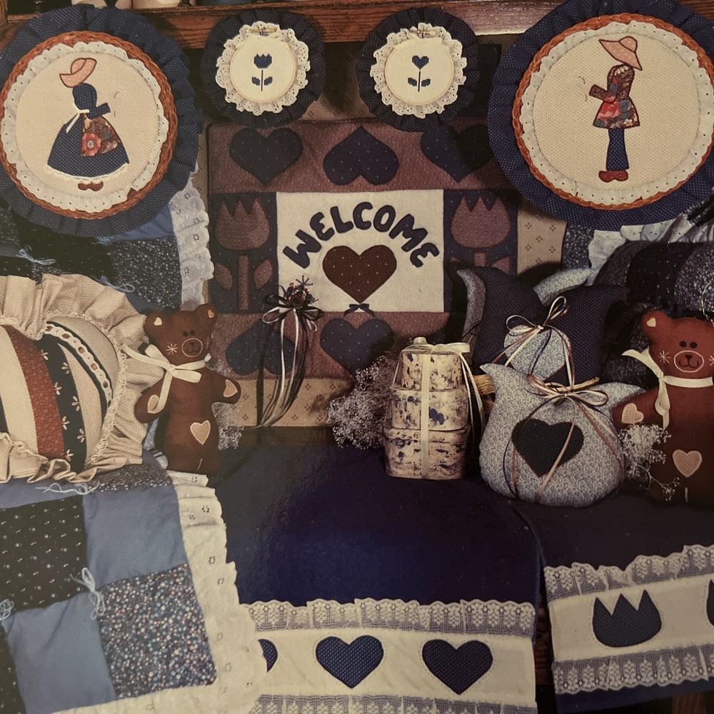 Patchwork Applique Embroidery Pattern Book CC106 Spattered Speckled Country Coll