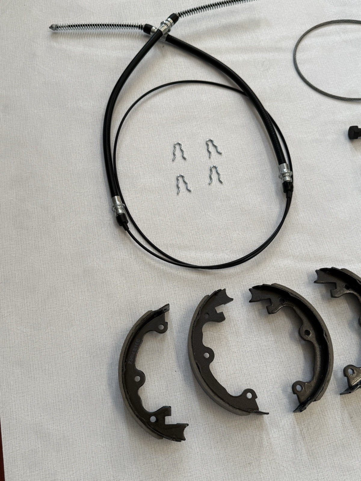 67-82 Corvette Emergency Parking Brakes Kit Complete kit cables shoes Deluxe