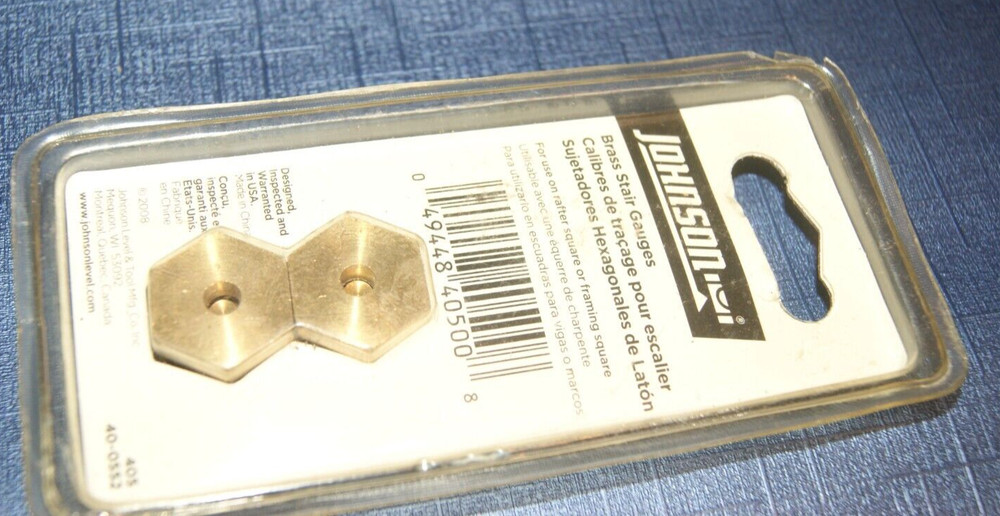JOHNSON BRASS STAIR GAUGES