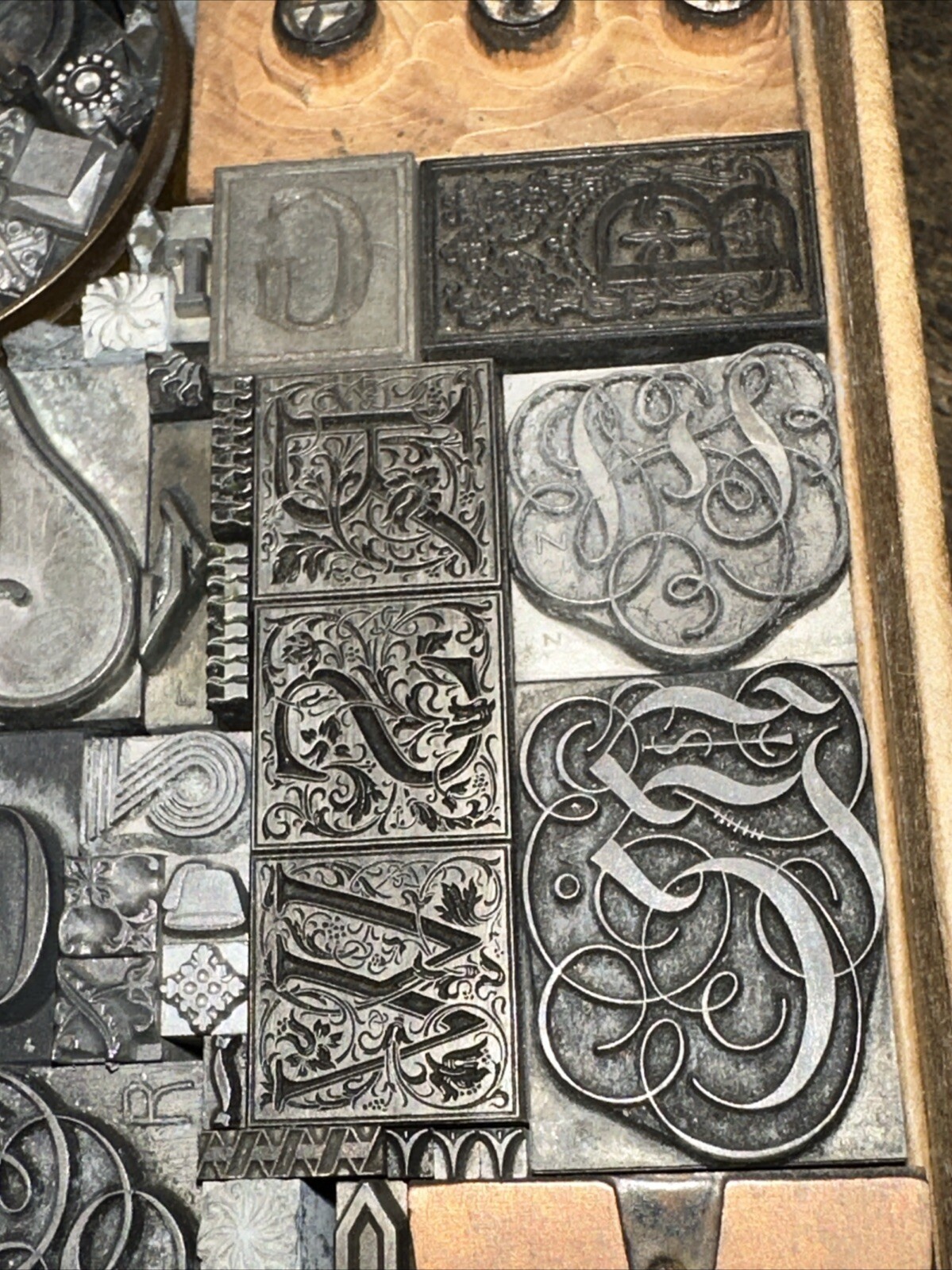 Printing Blocks Ornamentals Borders Dingbats. Wonderful Variety!! #D Beautiful!
