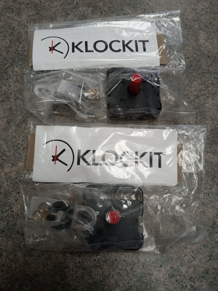 2x Clock Kit - Quartz Clock Movement Replacement Hobby Battery Hand Clock