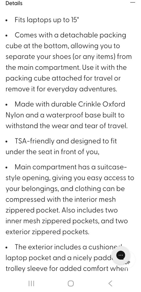 Biaggi Carry Cube Backpack Navy Blue