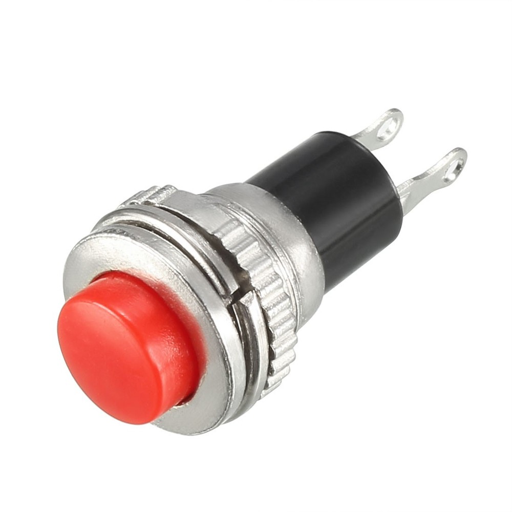 5Pack 10mm Mounting Red Momentary Push Button Switch SPST NO