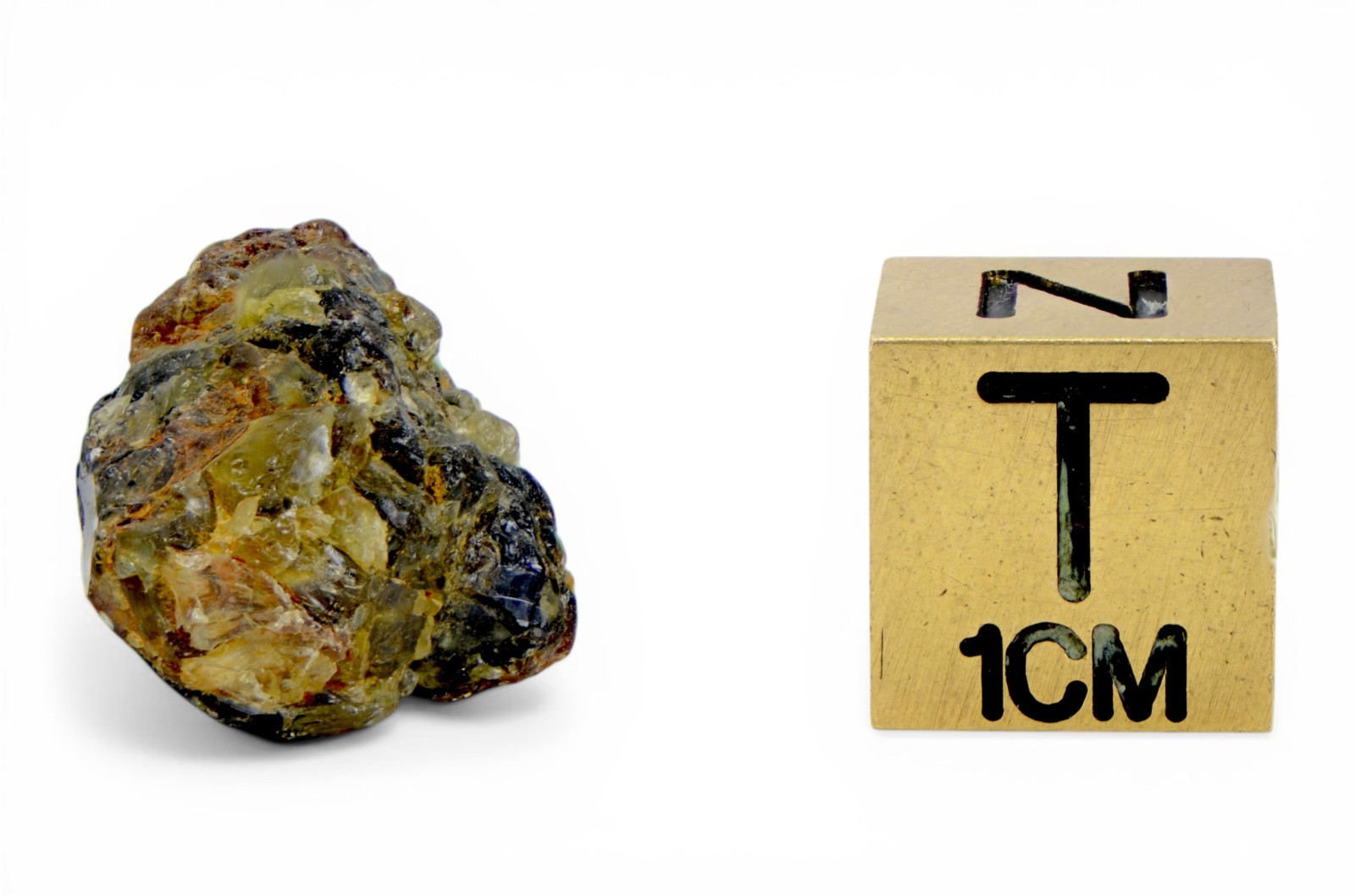 3.13g ADMIRE Pallasite Meteorite Crystal I US Find - TOP METEORITE