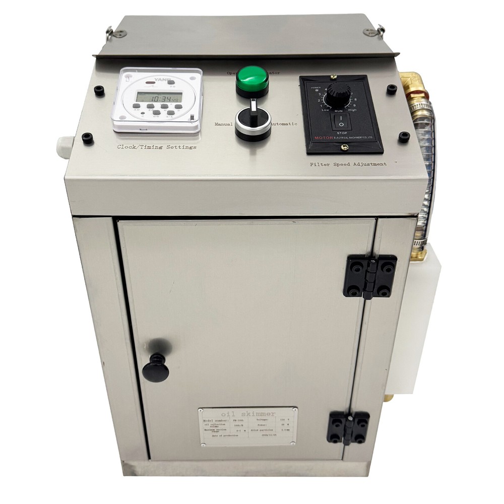 Oil Water Separator Industrial Machine Tool Coolant Purification System 110V