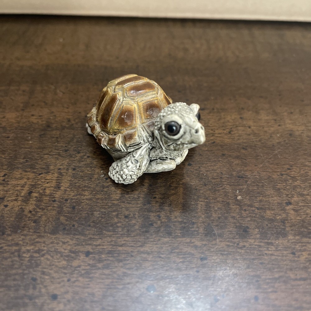 Stone Critters Turtle Tortoise Figure 1988 Dated Signed