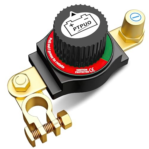 Top Post Battery Disconnect Switch, Car Battery Disconnect Negative Top Post