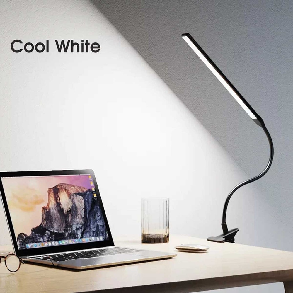 Foldable into a compact USB powered desk lamp gooseneck style