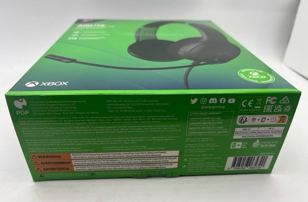 PDP Gaming Airlite XBox Green Headset