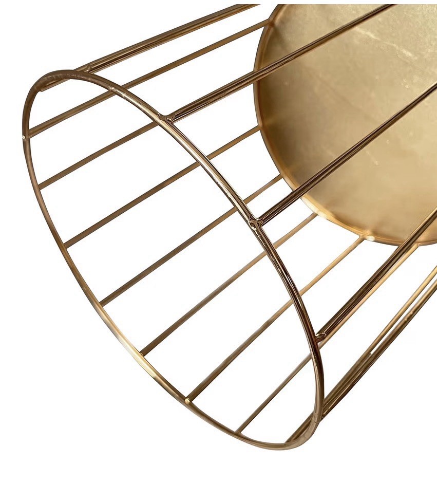 Gold Metal Cake Stand Dessert Display Riser Wedding Cupcake Stand 7.87”