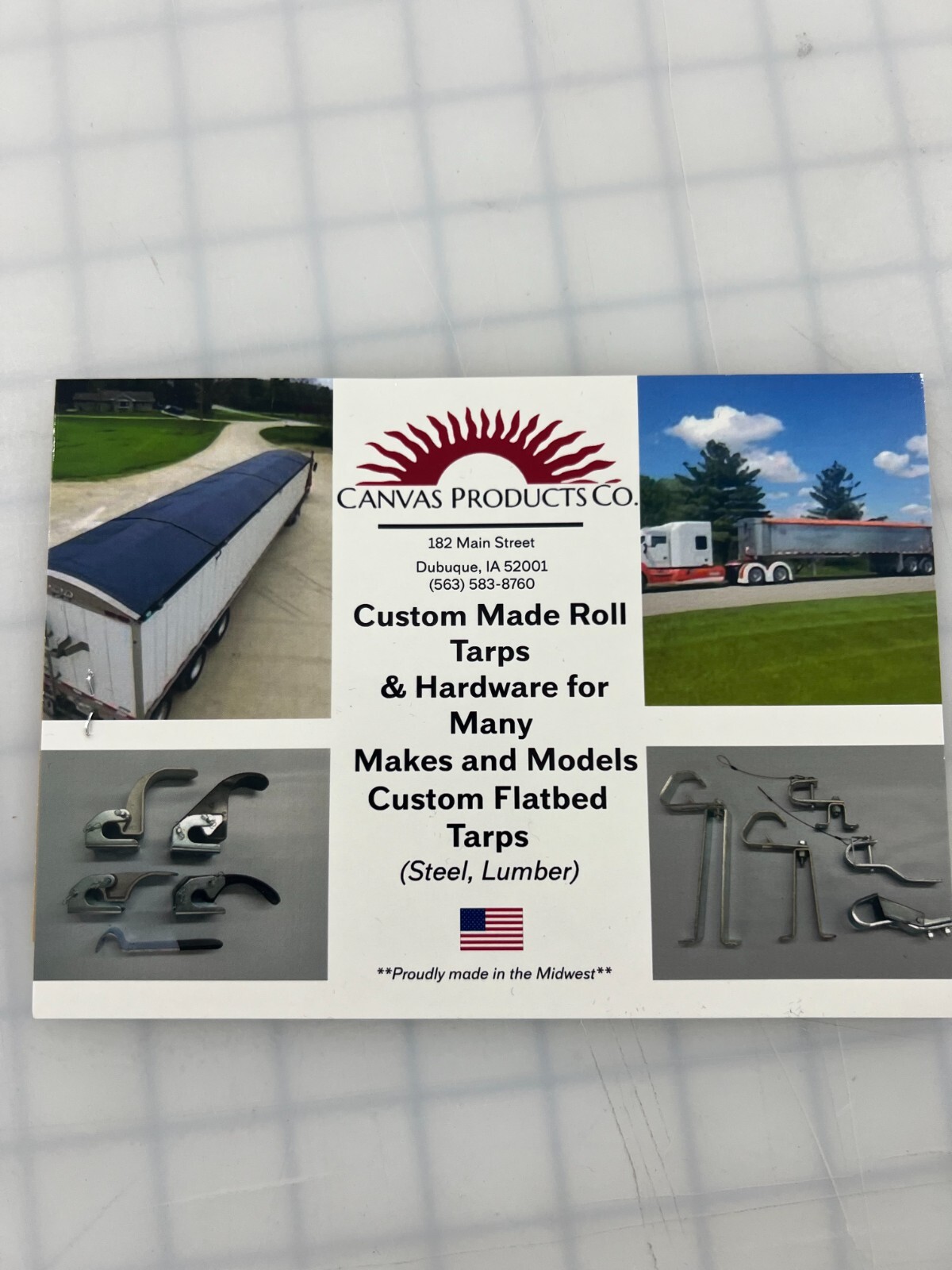 18 oz Vinyl Coated Polyester Fabric by the Yard, 61 x 1 yd