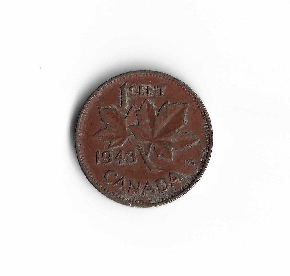 1943 Canada - 1 Cent - 818 - Bronze - 3.2g