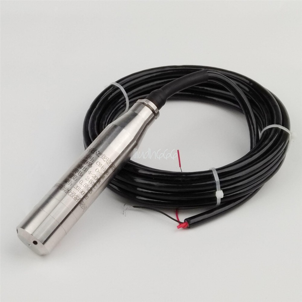 4-20MA 1.0m Range Water Level Transmitter Liquid Level Transducer Sensor