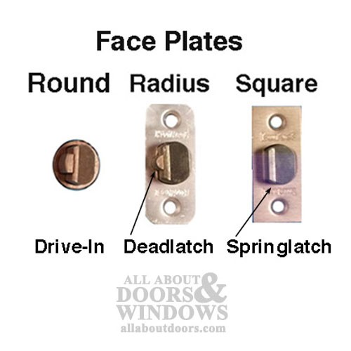 Kwikset 2-3/8" Radius Face Spring Latch Brass