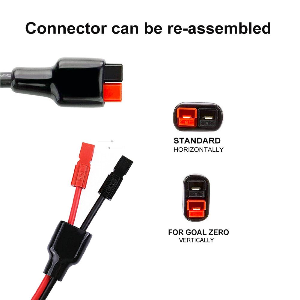 10 AWG Solar Panel Cable Compatible with Anderson Powerpole to Solar Connector