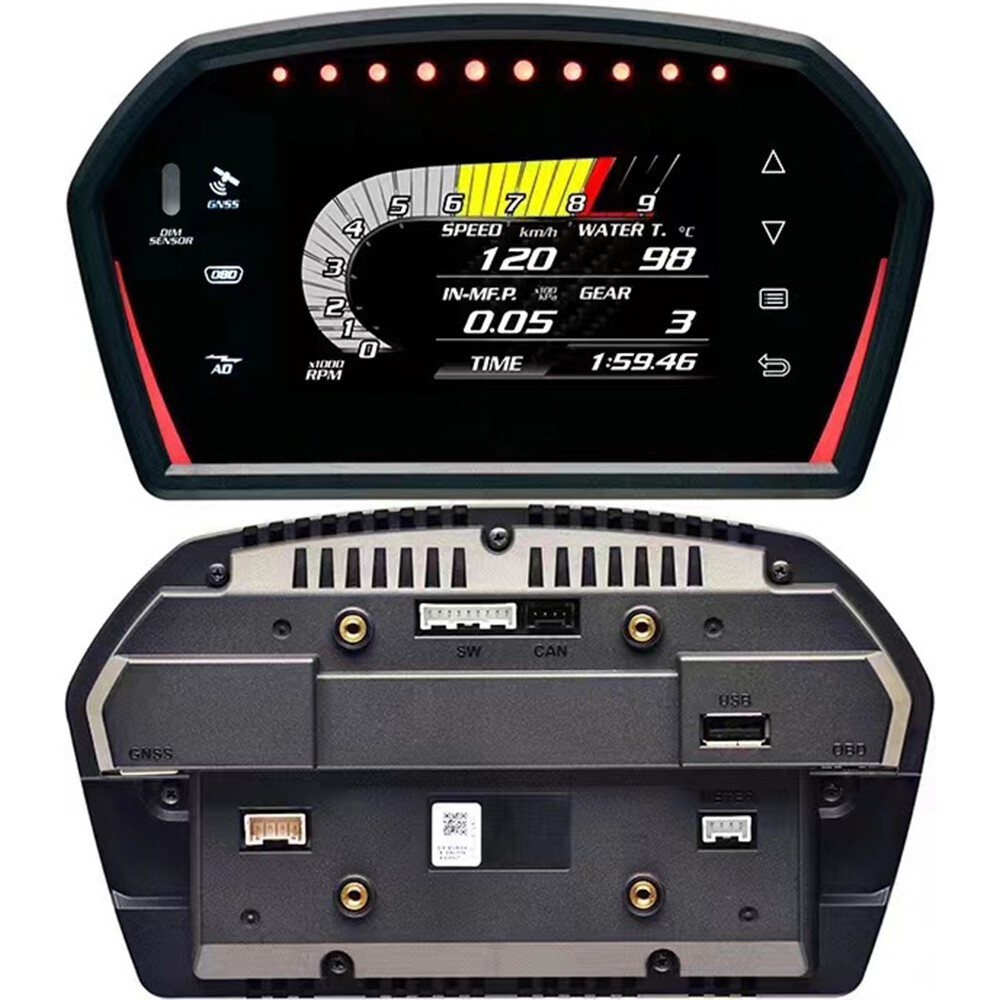Universal Speedometer Tachometer LCD Digital Instrument Cluster