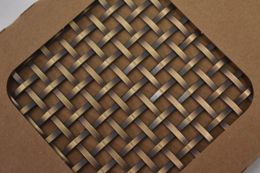 Richelieu Decorative Wire Mesh Sample Replacement Pad Model C Burnished Brass