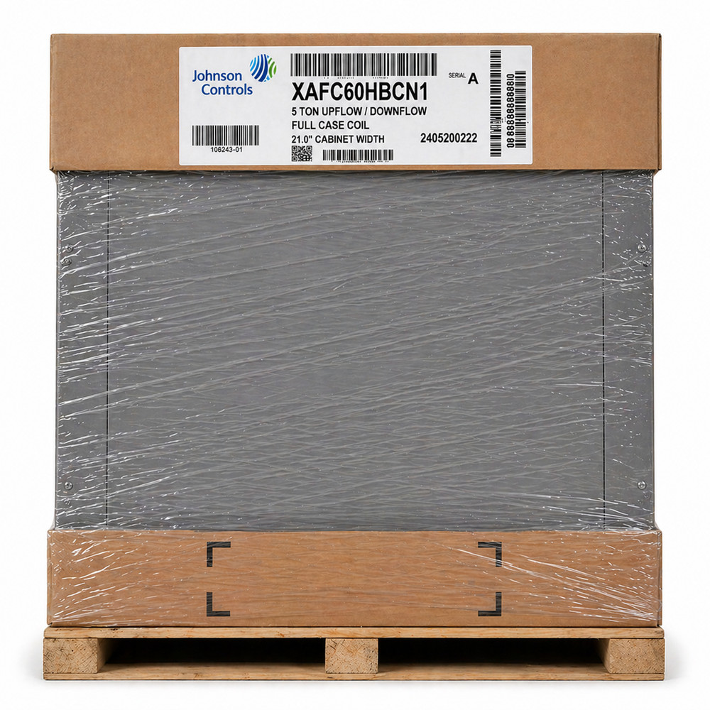 Johnson Controls 21.0 in. Cabinet Width 5 Ton Upflow or Downflow Full Case Coil