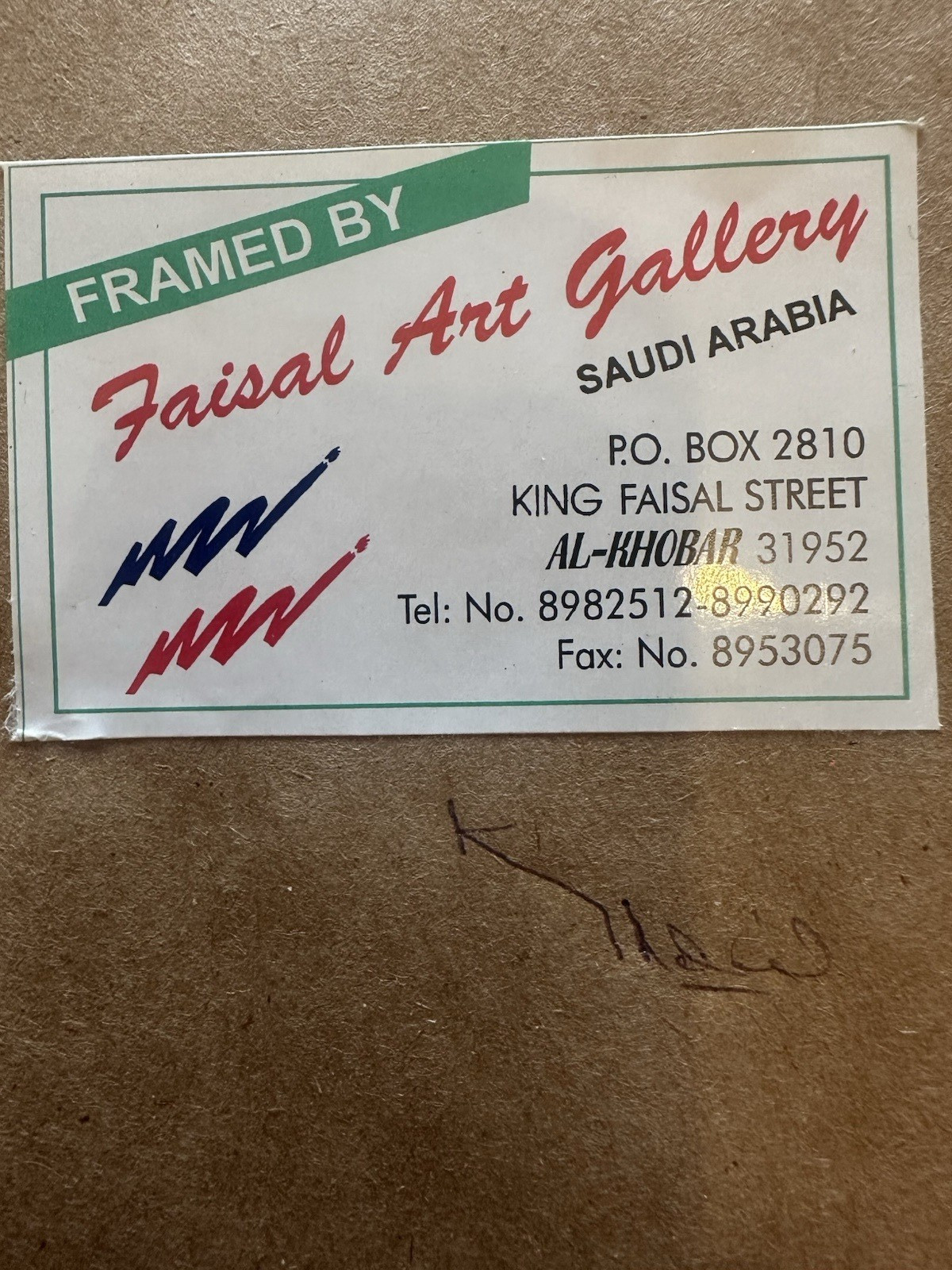 Signed War Photo Scud & Patriot Missiles Over Riyadh Desert Storm War Feb "91