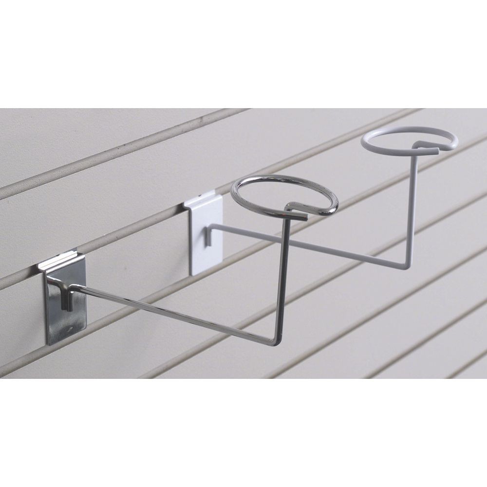 Slatwall Millinery Hat Display White