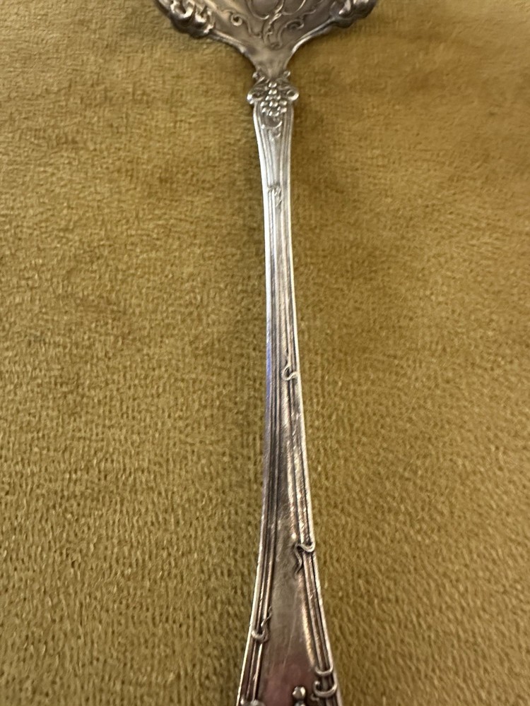 1847 ROGERS Vintage Grape Pattern- Large Soup Ladle 10 7/8”