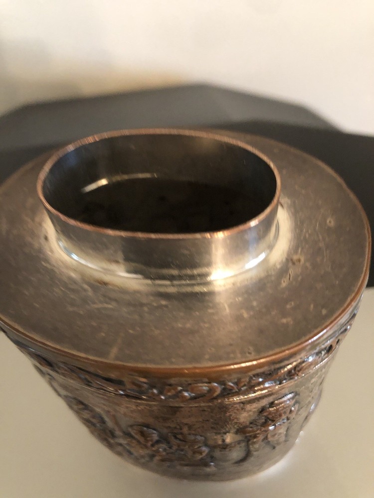 Vintage Ornate Italian Silver Plated Container