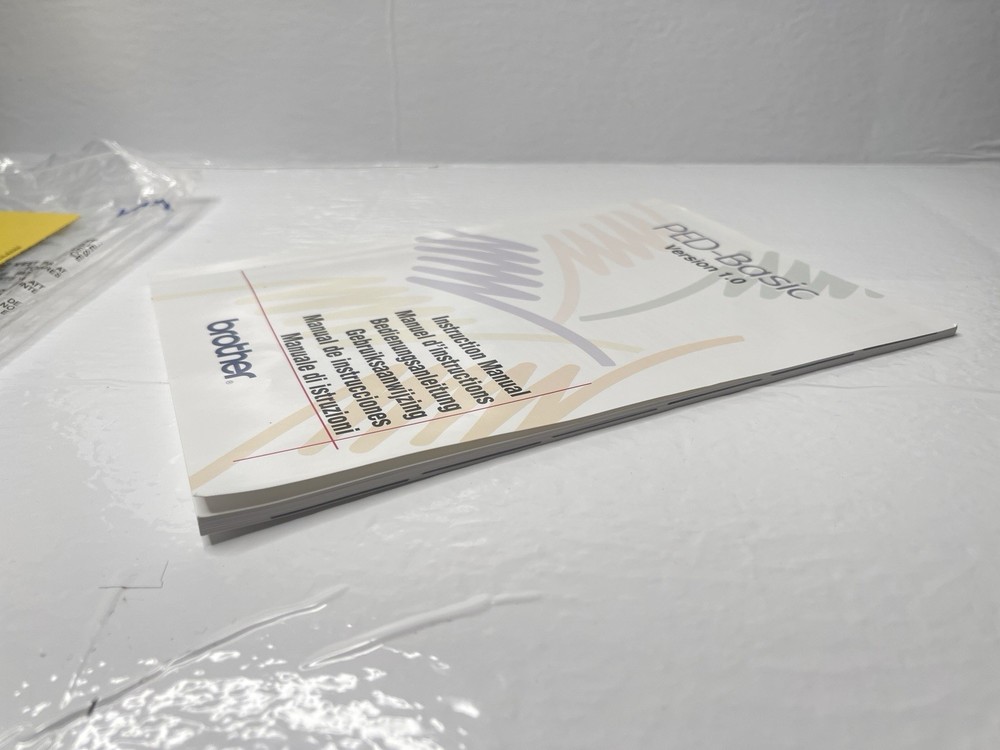 Brother PED-Basic Version 1.0 Software Instruction Manual English German French+