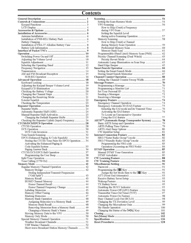 Yaesu VX-3R Instruction Manual Operating Guide Coil Bound