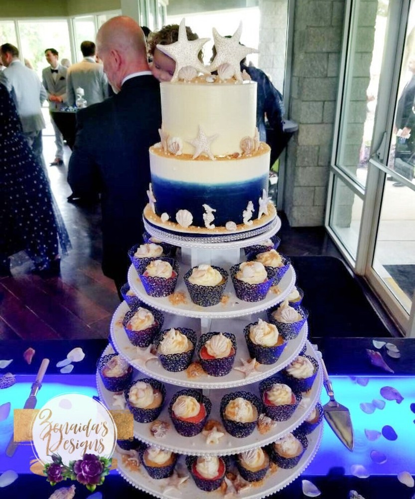 Cupcake Stand 5 Tier MDF Wood Cake Tower Dessert