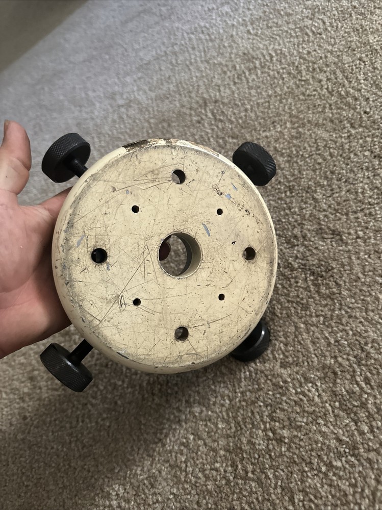 K&E Keuffel Esser Optical Alignment X Y Adjustable Base Plate W/ Mounting Ring