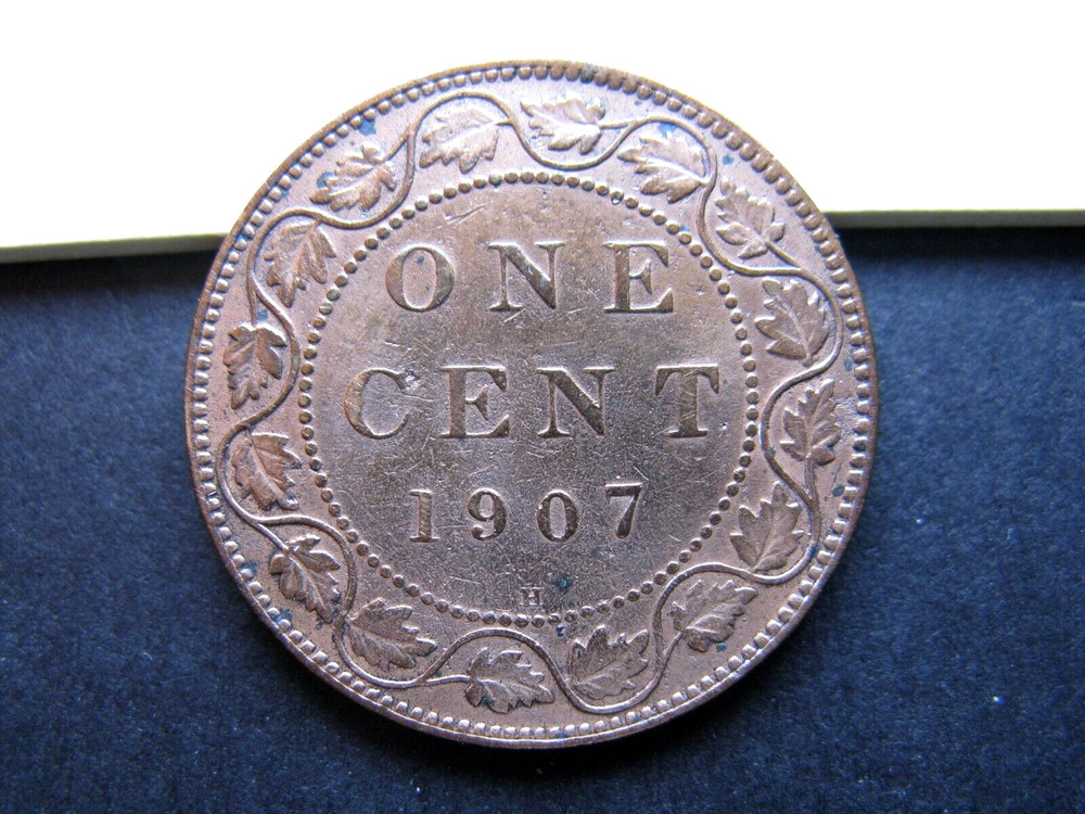 1907H, 1 Large Cent Canada, Edward VII, High Grade
