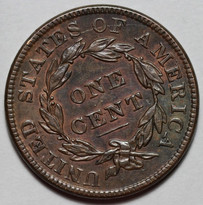 1837 Coronet Head Large Cent - US 1c Copper Coin