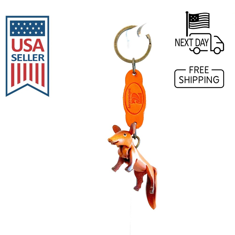 Fox Handmade Leather Keyring