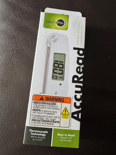 NEW GreenPan AccuRead Digital Kitchen Thermometer SEALED