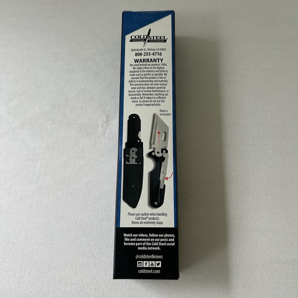 Cold Steel Click N Cut Utility Knife (CS-40A) PLUS Extra Replacement Blades