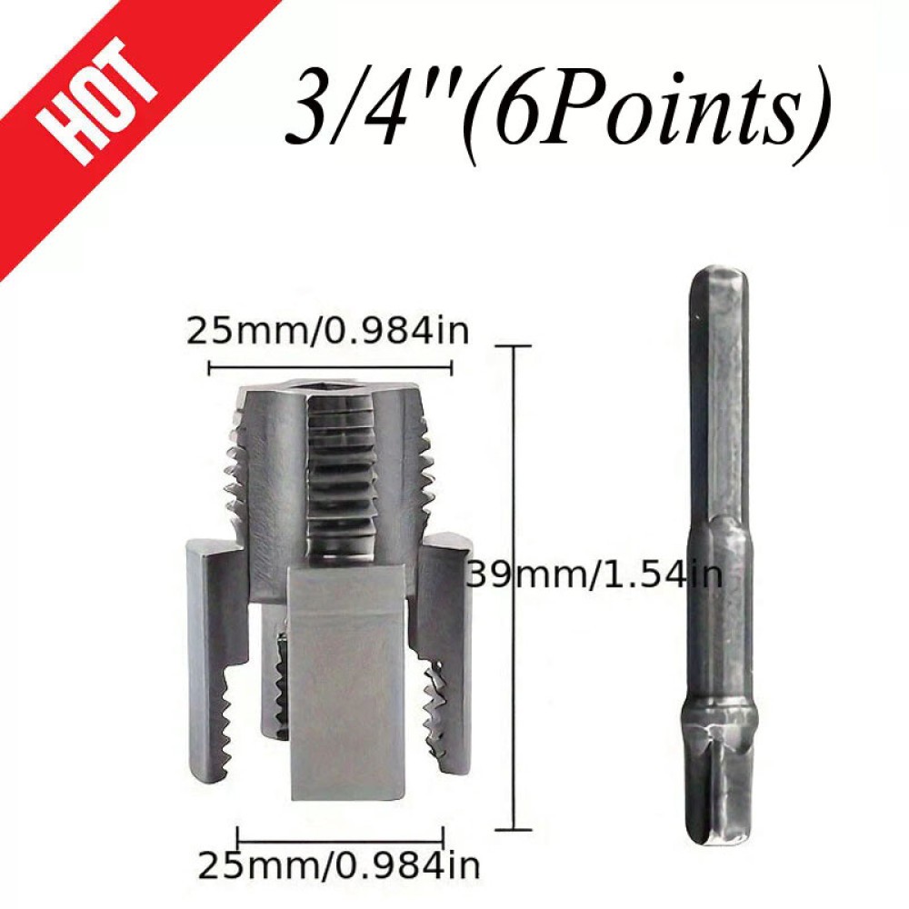 Integrated Internal External Pipe Threading Tool For 1/2'' 3/4'' PVC Water Pipe